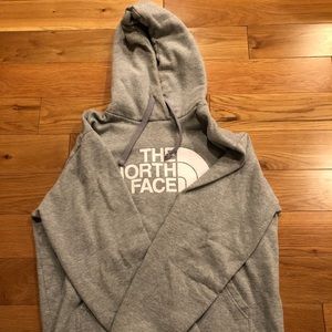 Men large gray north face sweatshirt